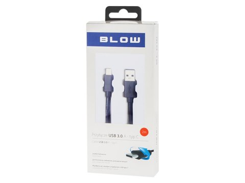 66-125# Przyłącze usb 3.0 a - usb-c 2m czarne blister