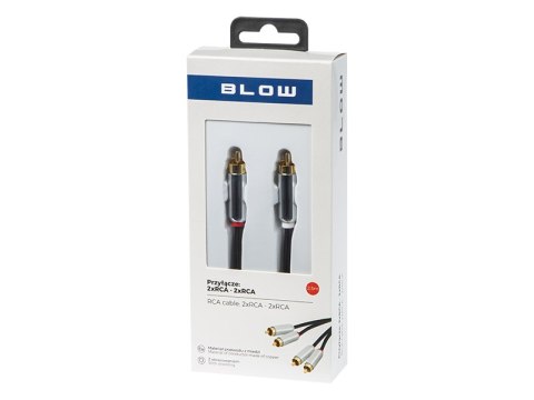 91-251# Przyłącze 2xrca metal 2,5m