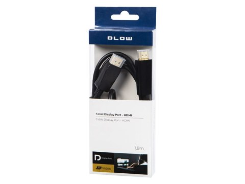 92-028# Przyłącze display port-hdmi 1,8m