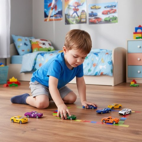 Autka kolorowe/resoraki 1:64- 16szt. 26319