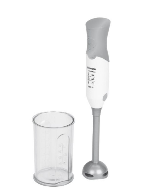 Blender bosch z pojemnikiem srebrny