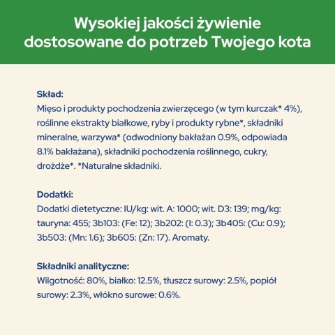 Purina Cat Chow Sterilised z kurczakiem i bakłażanem w sosie - mokra karma dla kota - 85 g