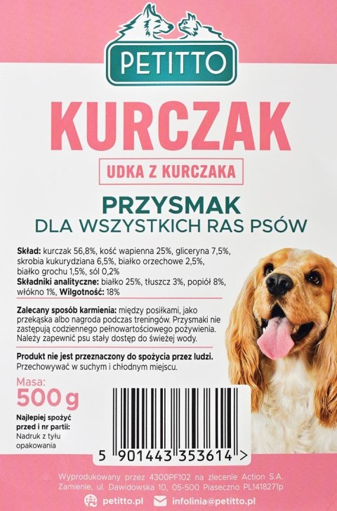 PETITTO - Udka z kurczaka -Przysmak dla psa - 500g