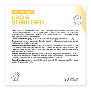 VetExpert Uro & Sterilised 30 Kapsułek