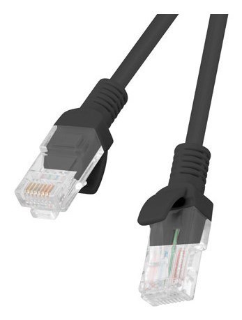 PATCHCORD KAT.5E UTP 3M CZARNY FLUKE PASSED LANBERG 10-PACK
