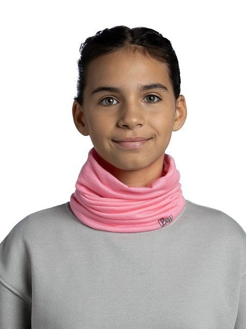 Bandana dziecięca BUFF MERINO LIGHTWEIGHT SOLID ROSE PINK