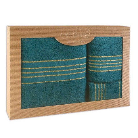 Ręcznik D Bawełna 100% Tiwano Ciemny Turkus (P) 30x50+50x90+70x140 kpl.