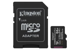 KINGSTON microSDXC 64GB Canvas Select Plus 3 + ADP