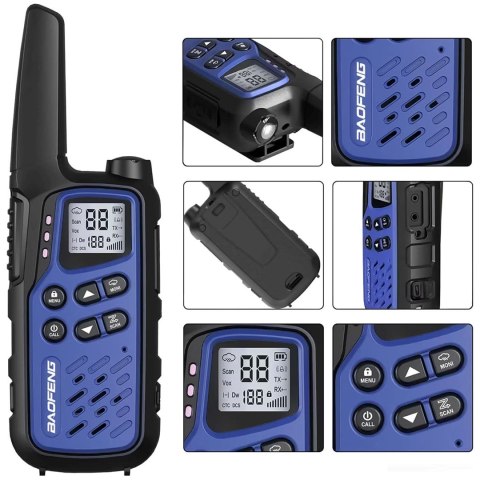 Krótkofalówka Baofeng BF-T25E Dark Blue, 2 sztuki