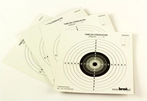 Tarcze papierowe 17x17 cm 100 szt.