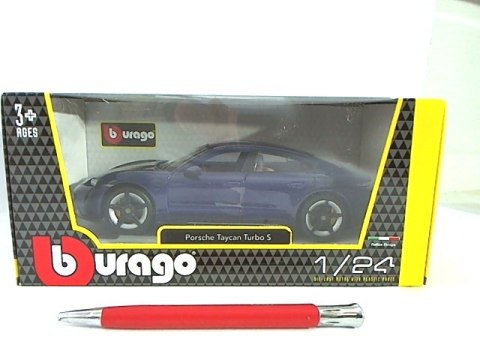 BBU 1:24 Porsche Taycan Turbo S Blue 21098BL
