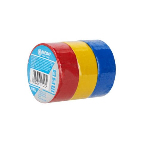 13123 Taśma izolacyjna 19 mm x 0,13 mm x 3 m (3 sztuki)