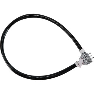 24905 Linka stalowa przeciwkradzieżowa na szyfr 3 cyfrowy 550 mm, Mega