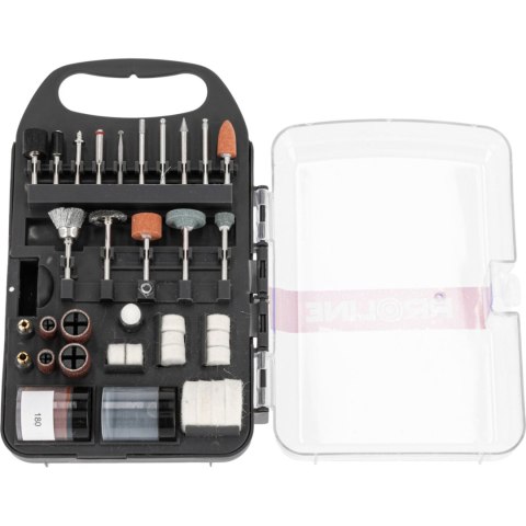 93171 Zestaw akcesorii do mini szlifierki, 71 sztuk, pudełko plastikowe