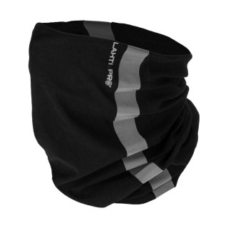 L1030300 Chusta wielofunkcyjna czarna z pasem odblaskowym