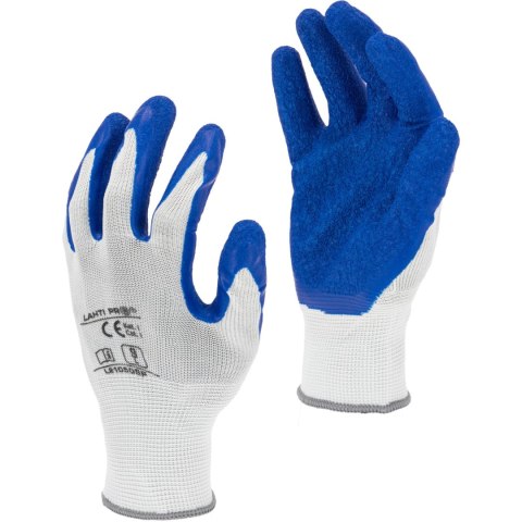 L210508W Rękawice ochronne poliester powlekane, 8, 12 par, CE, [LPRP2508]