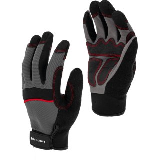 L280911K Rękawice warsztatowe czarno-szare, [L280911P] [K] 11