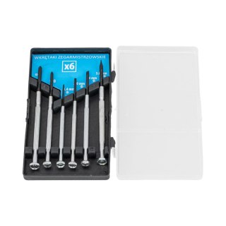 10206 Wkrętaki zegarmistrzowskie zestaw 6 elementów, Mega