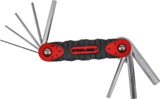 48367 Klucze imbusowe hex CrV zestaw 7 elementów, 2-10mm, Proline