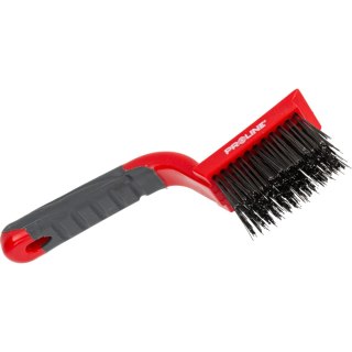 Szczotka druciana - stal, 5x11 rzędów, 180mm, proline