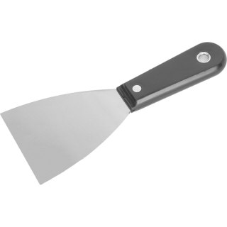 Szpachelka 100mm, polerowana, ręk. plastikowa