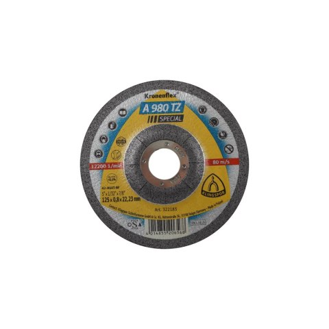 Tarcza do cięcia-inox,st,n-fe a980tz 125*0.8*22.2 wyp. szt.1