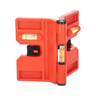 Poziomnica do słupków z reg. kąta magnet + opaska proline