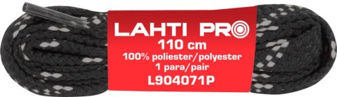 Sznurowadła płask. czar-szar. l904081p, 10 par, 110cm, lahti