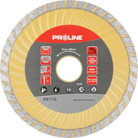 Tarcza diam. super turbo (mat.bud) 125*2.3*7.4*22.2 proline