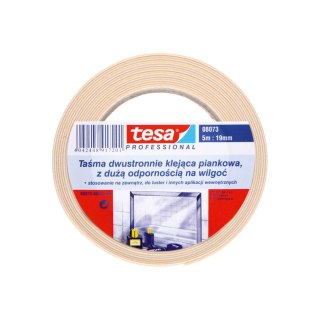 Taśma dwustronna piankowa tesafix 5m:19mm, biała