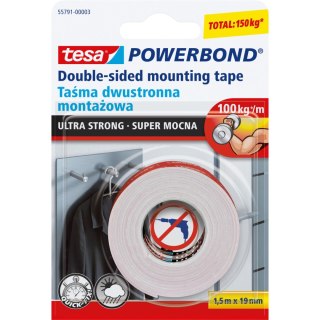 Taśma montaż.powerbond wew.zew.1,5m:19mm(s.moc.