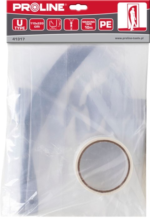 Kurtyna przeciwpyłowa z zam. typ "u", 110cm x 220cm, proline