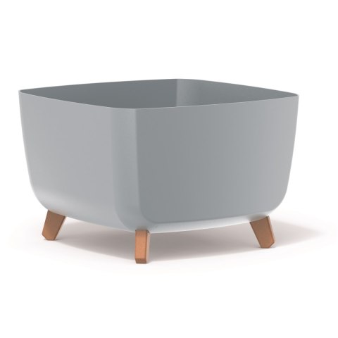 Doniczka GRACIA SQUARE DGQL400 - jasny szary