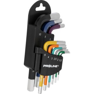 Klucze imbusowe kpl.9szt, 1.5-10mm, s2, proline