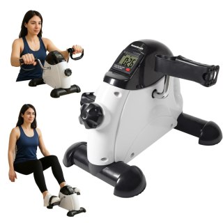 Kompaktowy rower treningowy rotor do ćwiczen rowerek rehabilitacyjny 2w1 biały