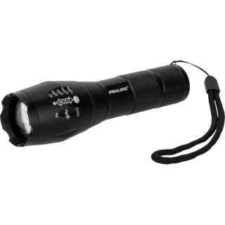 Latarka alu. 200 lm, 3xaaa, 5 tryb. świec., zoom, proline