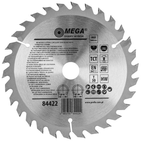 Piła tarczowa do drewna 160*30t*20/16mm