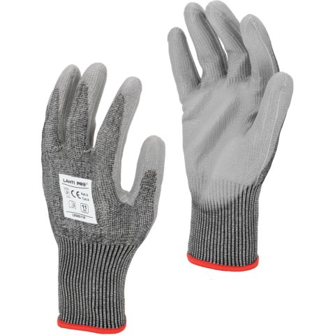 Rękawice pu cut res. f, l200511p, karta, "11", ce, lahti