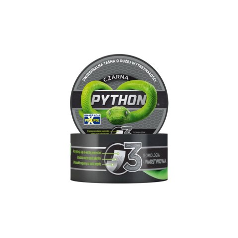 Taśma naprawcza 3-warstwowa python 9m:48mm, czarna