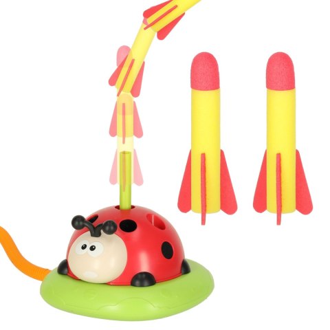 Gra zręcznościowa dla dzieci skakanka wyrzutnia rzut do celu biedronka 3w1