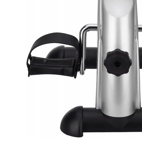 Kompaktowy rower treningowy rotor do ćwiczen rowerek rehabilitacyjny 2w1 srebrny