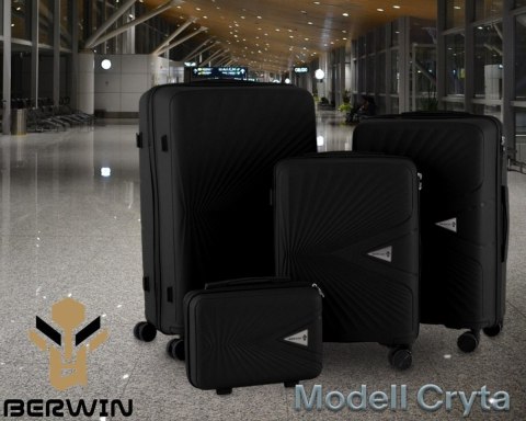 Komplet podróżny 3 walizki XL L M + kosmetyczka twarde TSA 4 kółka lekki