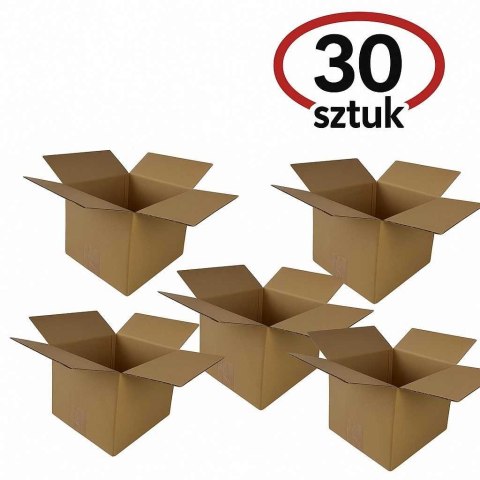 KARTON KLAPOWY, pudełko zrobione z tektury 3W 3 warstwowej, kolor szaro/brązowy, 200X150X80mm 320G/M2 30 SZTUK