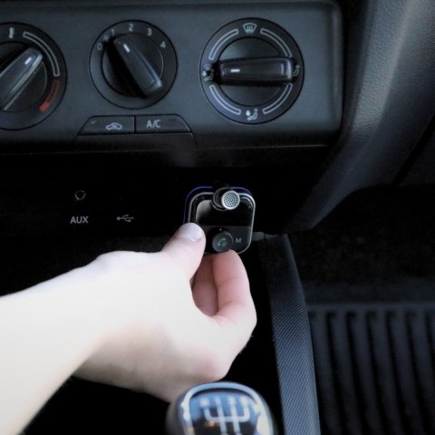 SAVIO TRANSMITER FM SAMOCHODOWY Z FUNKCJĄ BLUETOOTH 5.0 QUICK CHARGE 3.0 ORAZ POWER DELIVERY, WYŚWIETLACZ LED, FUNKCJ BASS BO