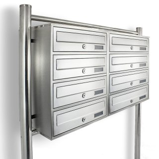 Pocztowa skrzynka na listy Lokatorska 8 wrzutów 2x4