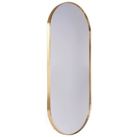 Lustro Ścienne Owalne Złota Rama 72 x 32 cm Pionowo Poziomo VILDE