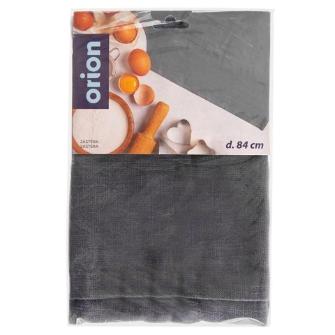 Fartuch Kuchenny Bawełniany ORION Szary Wiązany z Kieszenią 70x84 cm