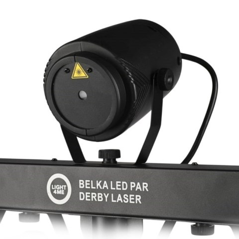 LIGHT4ME BELKA LED PAR DERBY LASER - Multiefekt świetlny, zestaw, oświetlenie disco