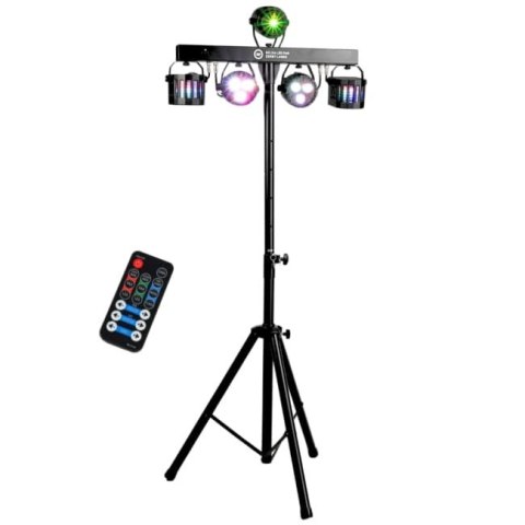 LIGHT4ME BELKA LED PAR DERBY LASER - Multiefekt świetlny, zestaw, oświetlenie disco