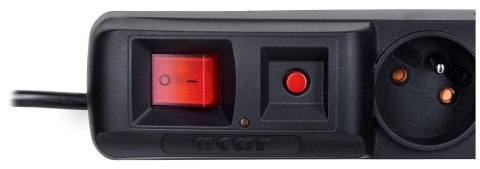 Listwa zasilająca Acar S8 (1,5m ; czarny)